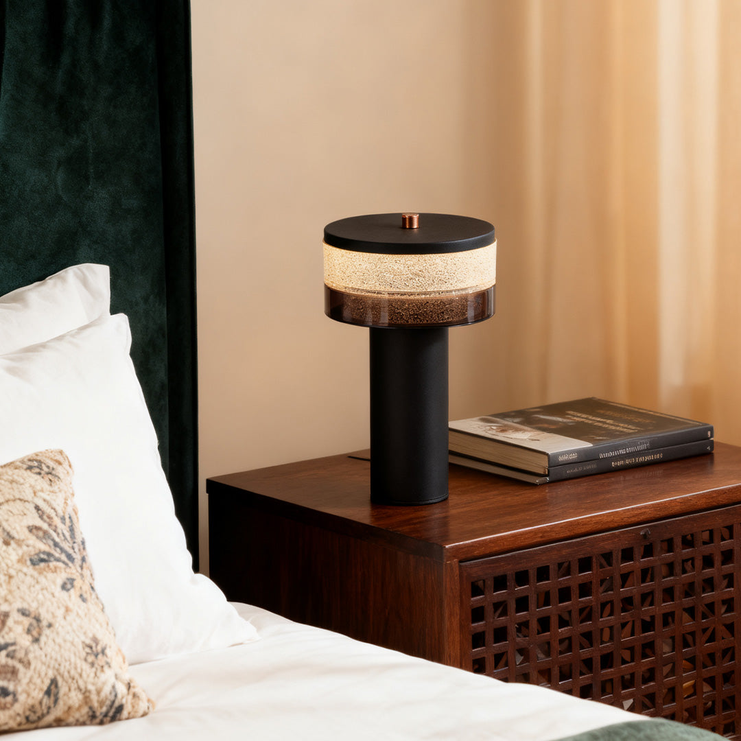WINTERBOURNE IRON CYLINDER TABLE LAMP