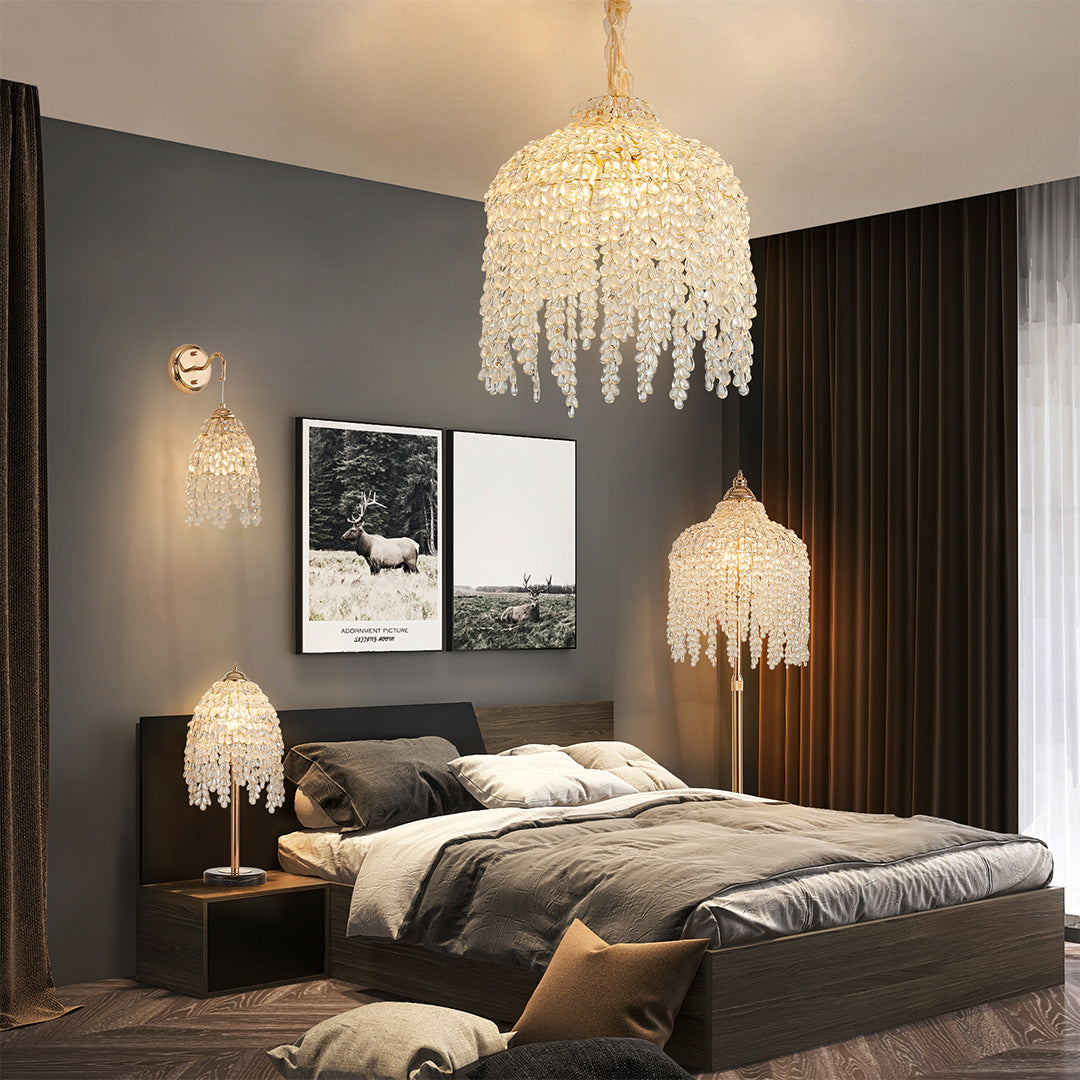 RAVENWOOD CRYSTAL DROPLET CEILING LANTERN
