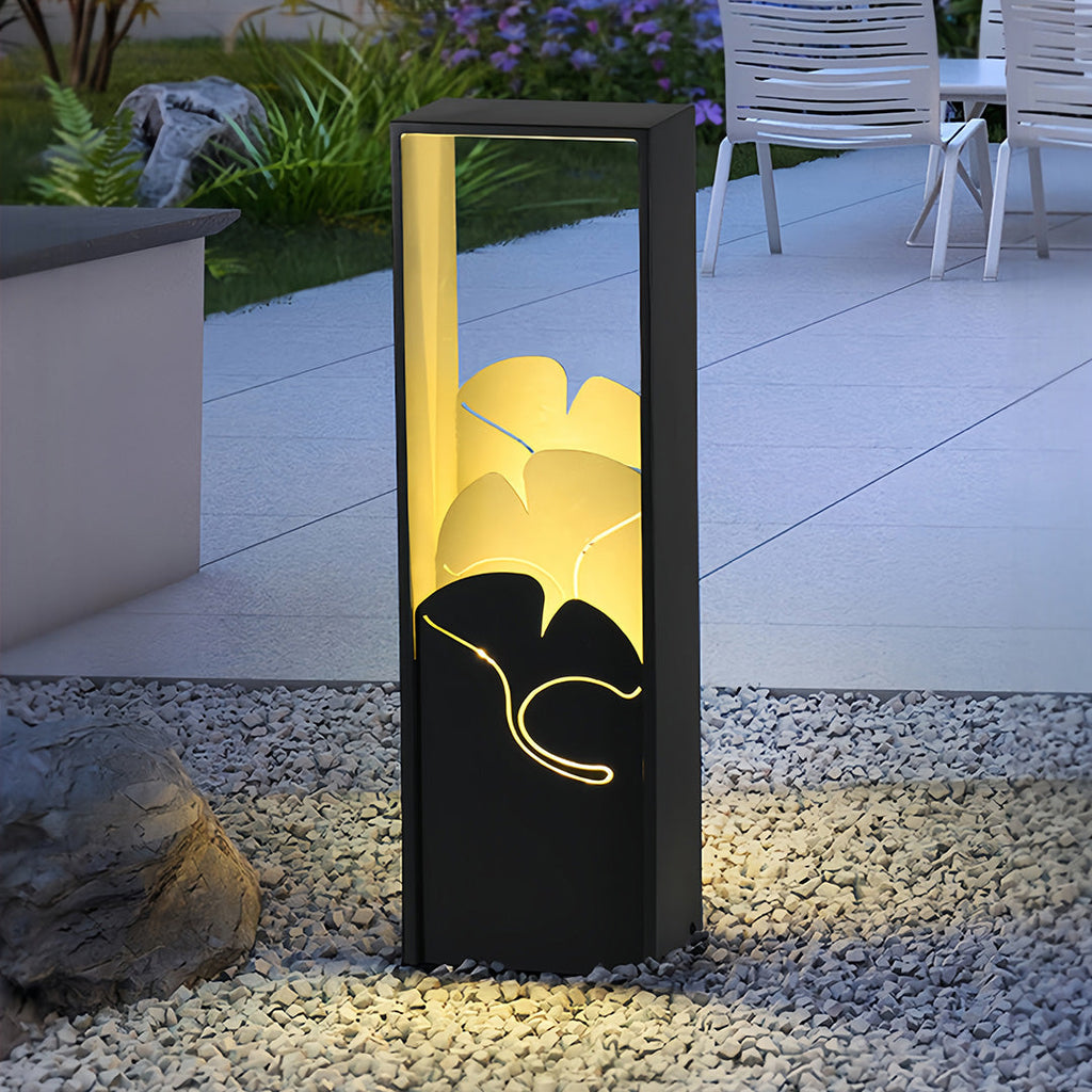 RAVENSWORTH BLACK ARTISANAL OUTDOOR BOLLARD ILLUMINATOR