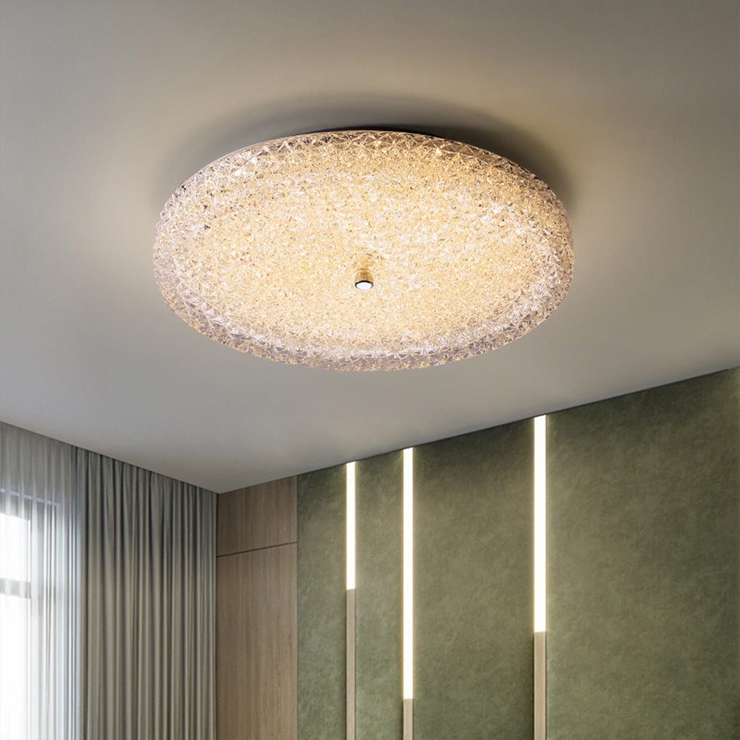 WINTHROP CRYSTAL FLUSH CEILING LANTERN