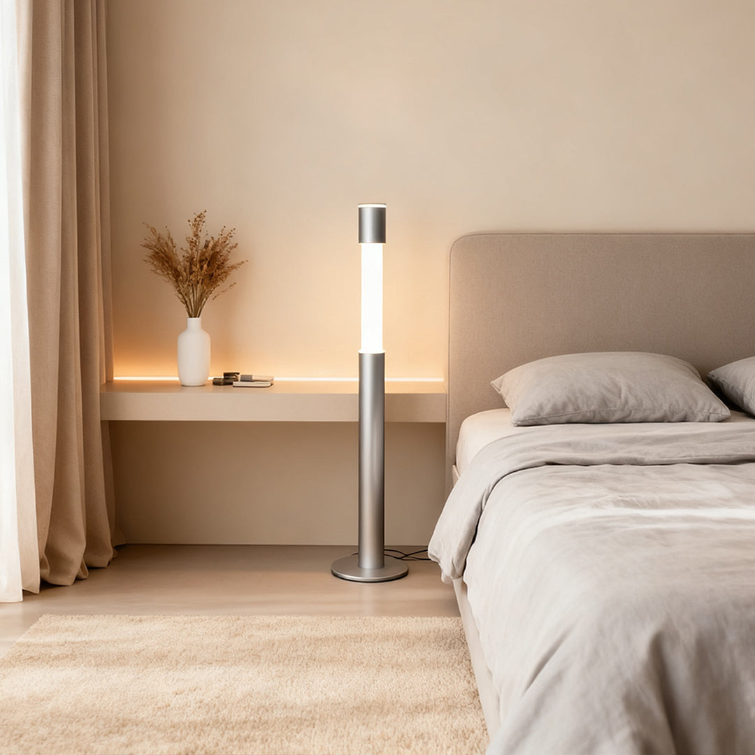 WINTHROP GRAY MINIMALIST FLOOR LAMP WITH INNOVATIVE DESIGN