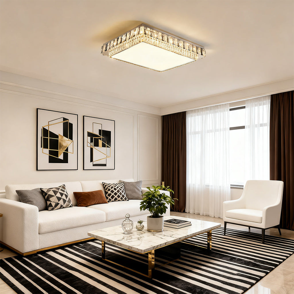 WINTHROP CRYSTAL EMBELLISHED FLUSH LIGHT