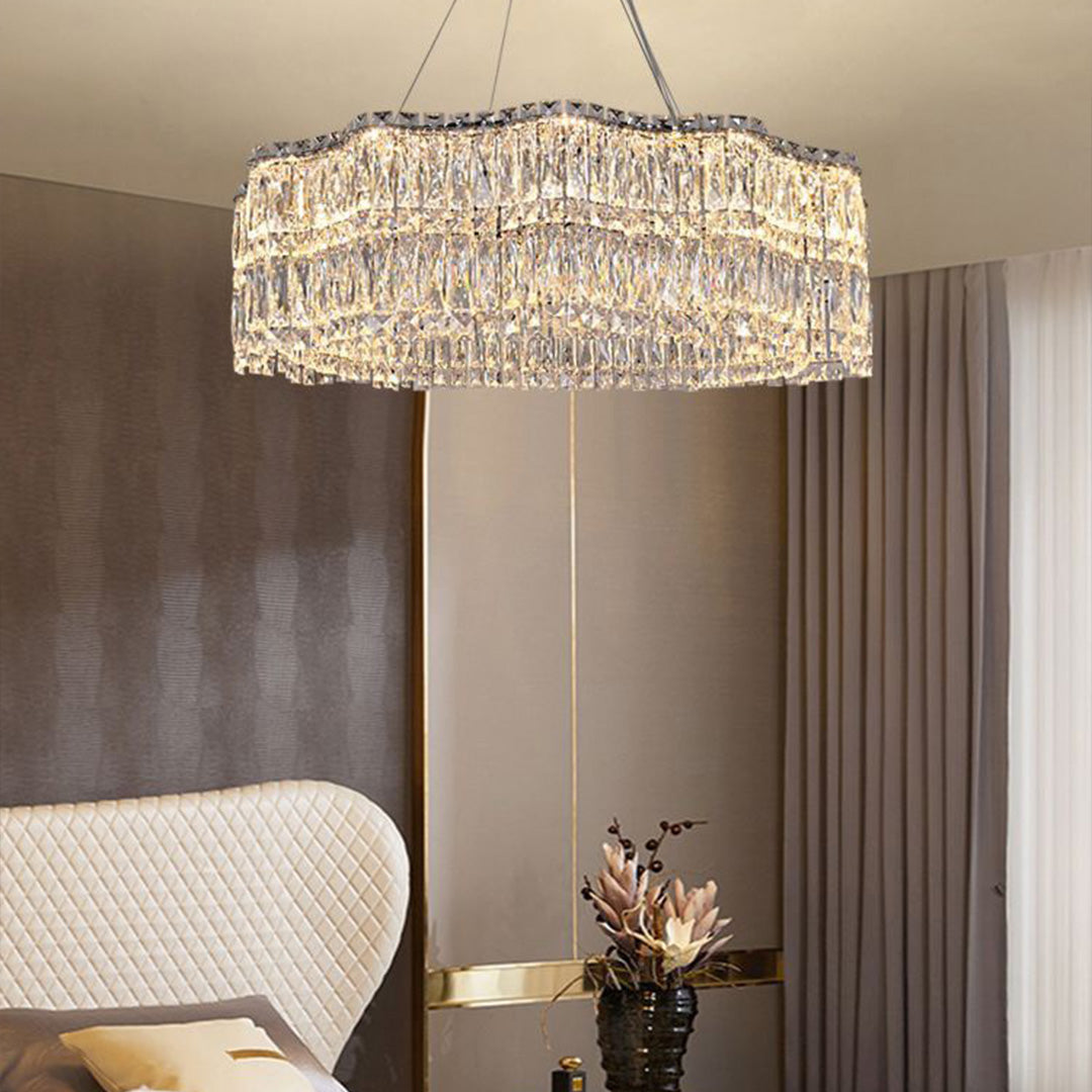 WINTERBOURNE CRYSTAL SPHERE CHANDELIER, MODERN MINIMALIST DESIGN