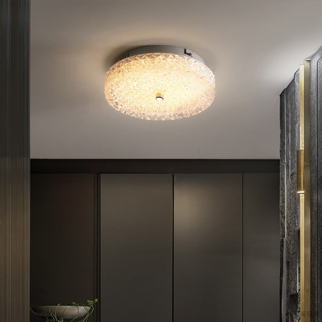 WINTHROP CRYSTAL FLUSH CEILING LANTERN