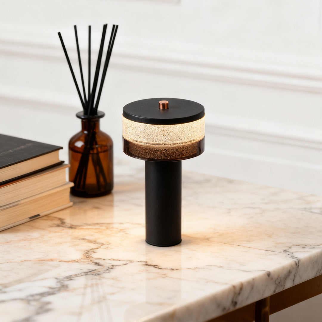 WINTERBOURNE IRON CYLINDER TABLE LAMP