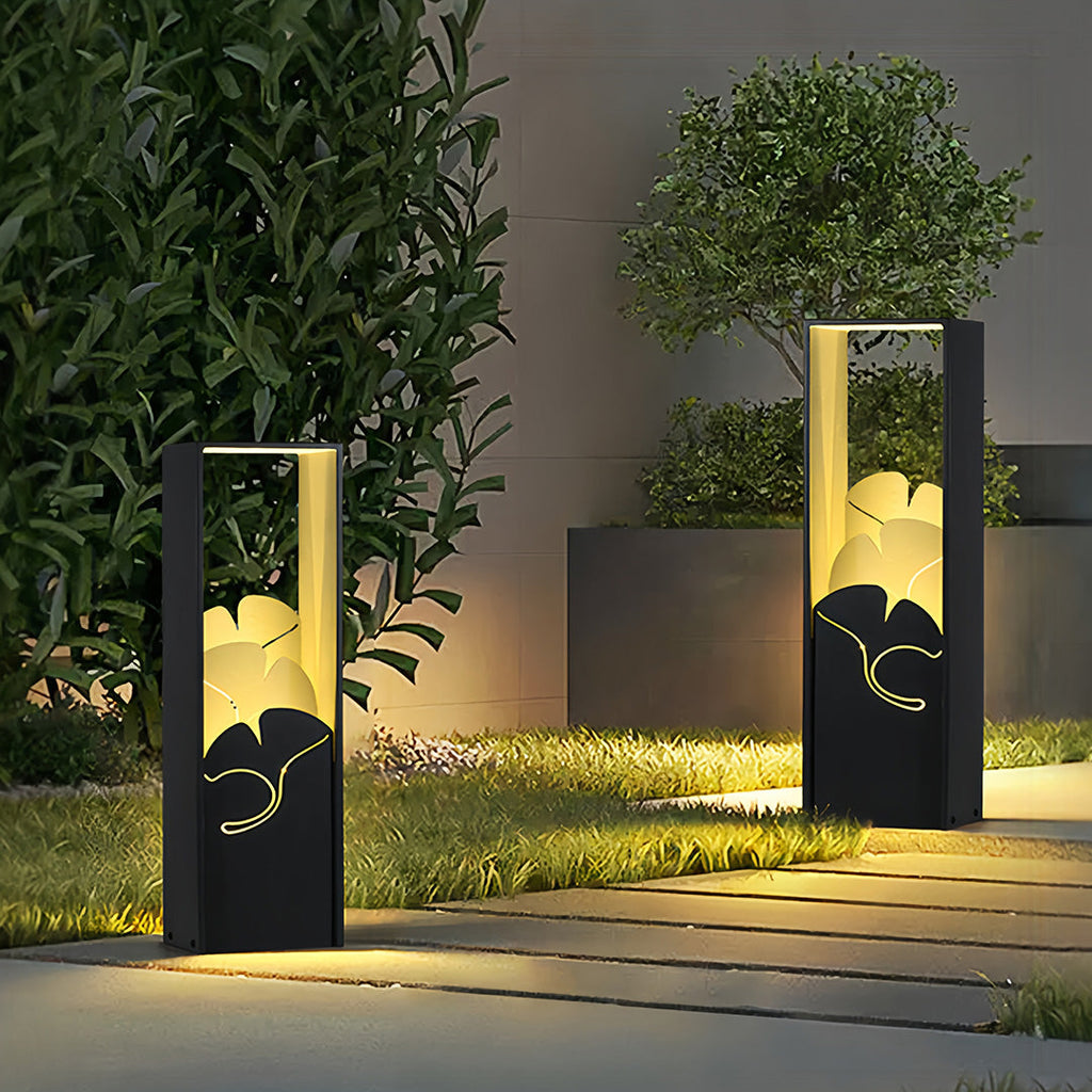 RAVENSWORTH BLACK ARTISANAL OUTDOOR BOLLARD ILLUMINATOR