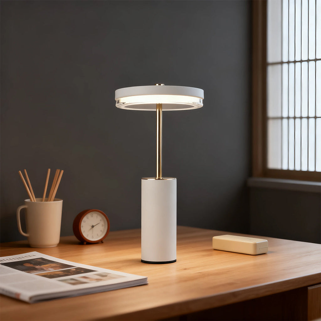 WINCHESTER METAL CYLINDRICAL TABLE LANTERN