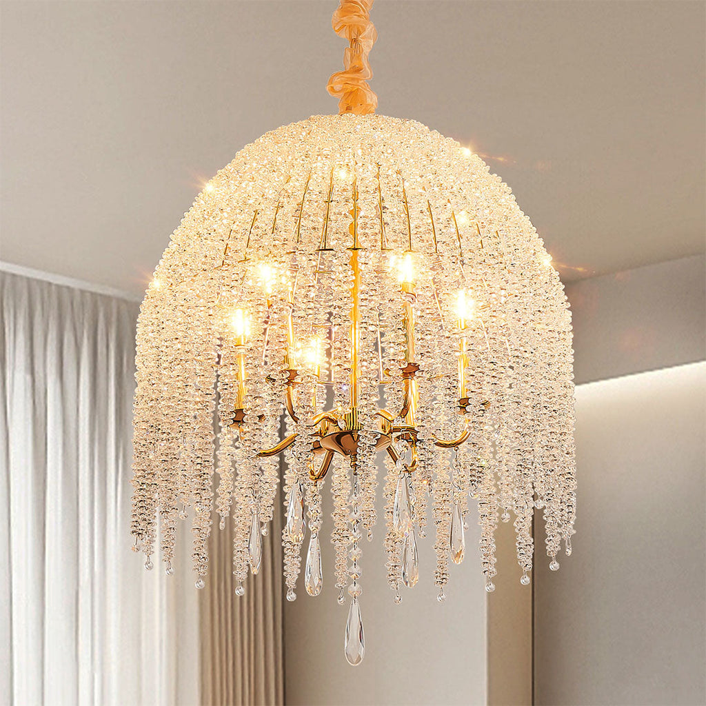 RAVENWOOD CRYSTAL DROPLET CEILING LANTERN
