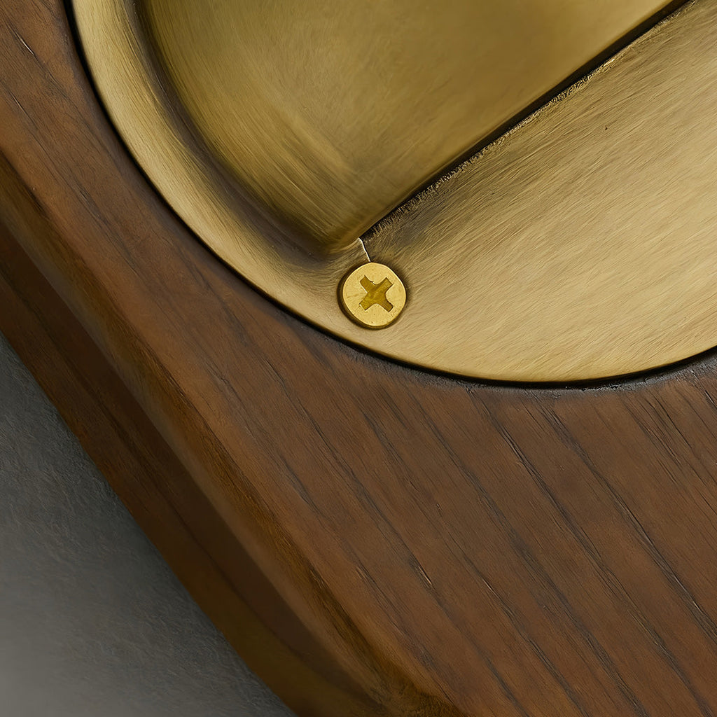 WINTHROP WOODEN SCULPTURAL WALL LANTERN