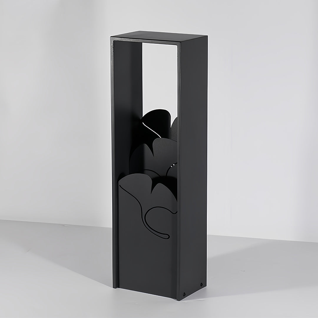 RAVENSWORTH BLACK ARTISANAL OUTDOOR BOLLARD ILLUMINATOR