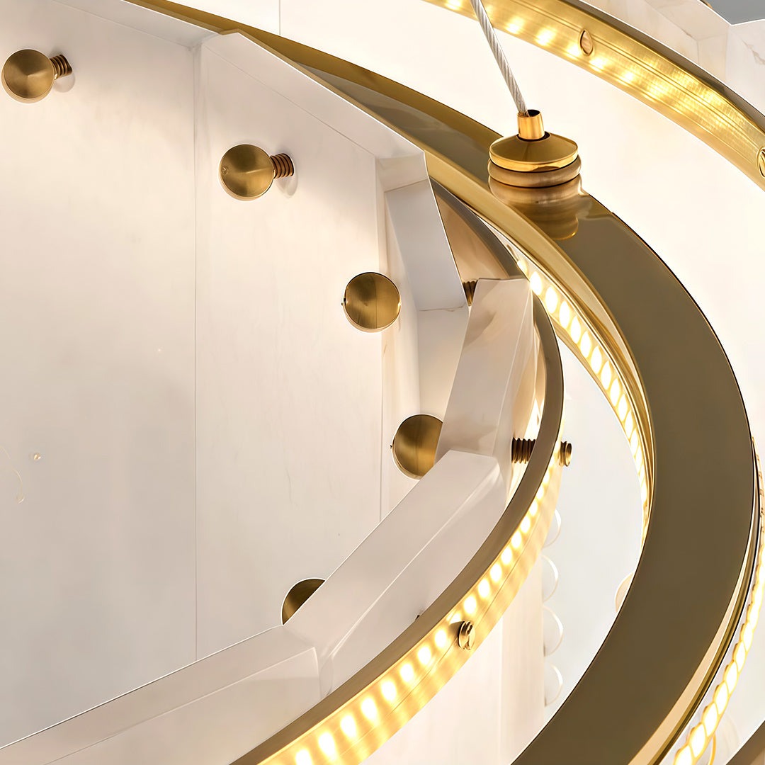 WINDSOR CLOUDSTONE BRASS CEILING LANTERN