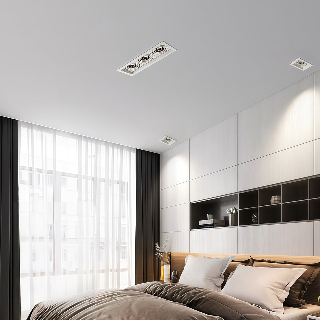 WINTHROP LED INSET ILLUMINATOR WITH ANTI-GLARE TECHNOLOGY"  
2. "KENSINGTON SHADOW-FREE RECESSED LIGHTING MODULE"  
3. "FELSTEAD LUMINAIRE: DISCREET INDOOR SPOTLIGHT"  
4. "BARNETT CEILING COVE LIGHT WITH GLARE REDUCTION"  
5. "HARTWELL ILLUMINATION: SLEE