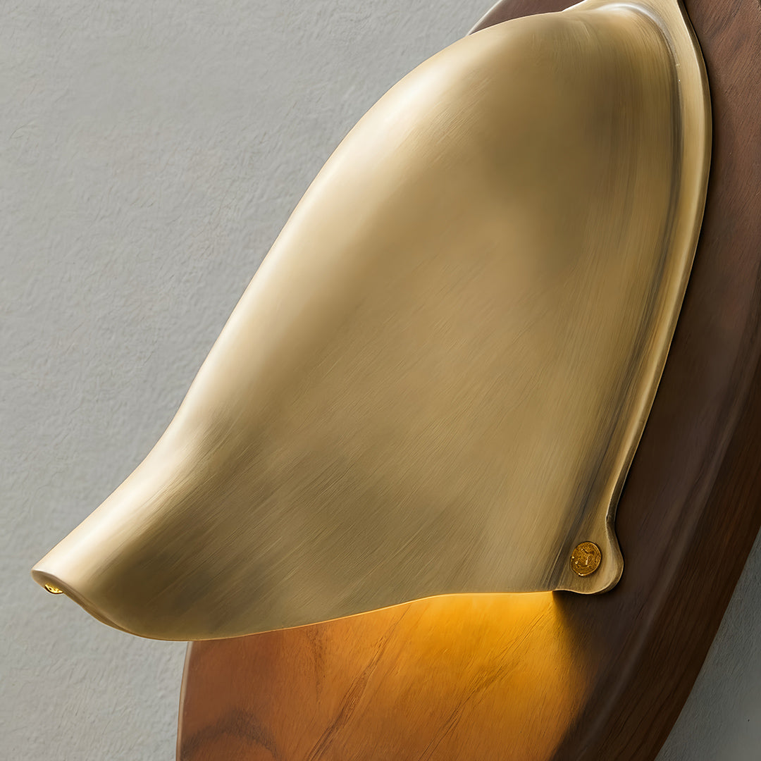 WINTHROP WOODEN SCULPTURAL WALL LANTERN