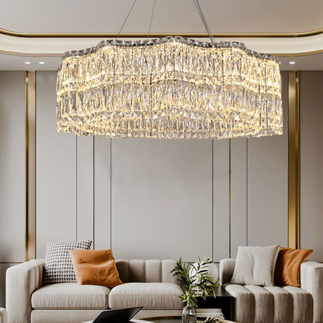 WINTERBOURNE CRYSTAL SPHERE CHANDELIER, MODERN MINIMALIST DESIGN