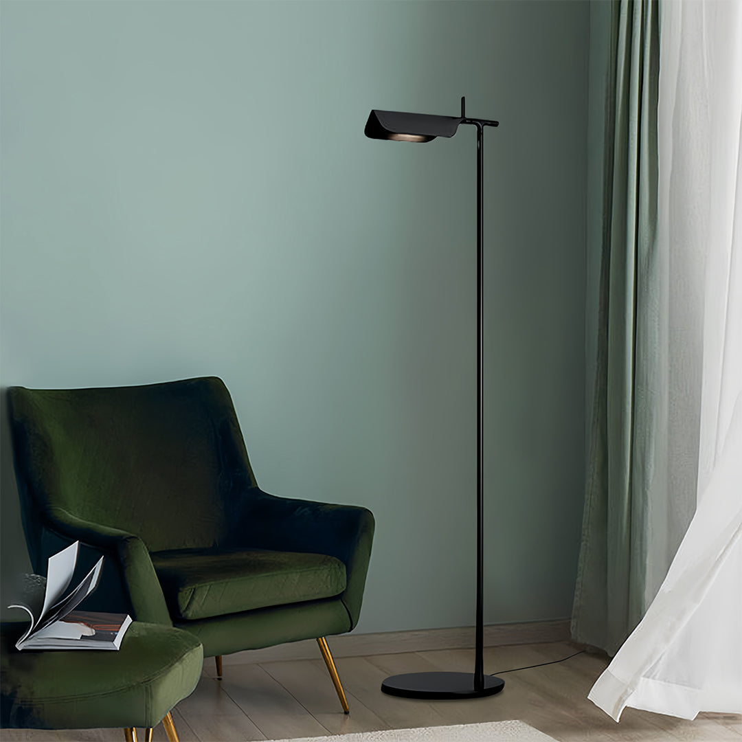 1. **LUMINAIRE VICTORIA ADJUSTABLE READING LAMP** - A sleek, dimmable LED floor lamp featuring a modern design, perfect for creating a cozy reading nook.

2. **PENROSE MODERN ILLUMINATOR** - A stylish dimmable LED floor lamp with a contemporary silhouette