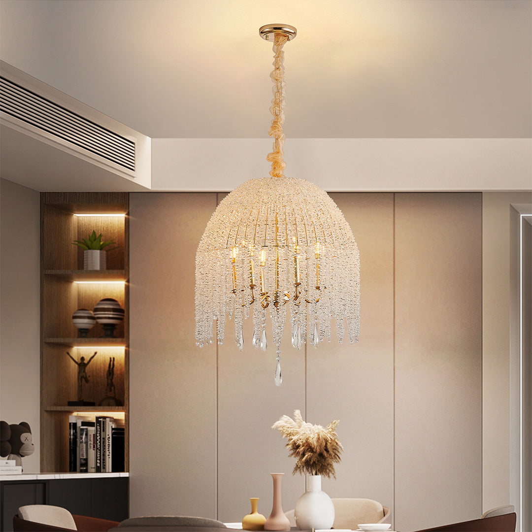 RAVENWOOD CRYSTAL DROPLET CEILING LANTERN