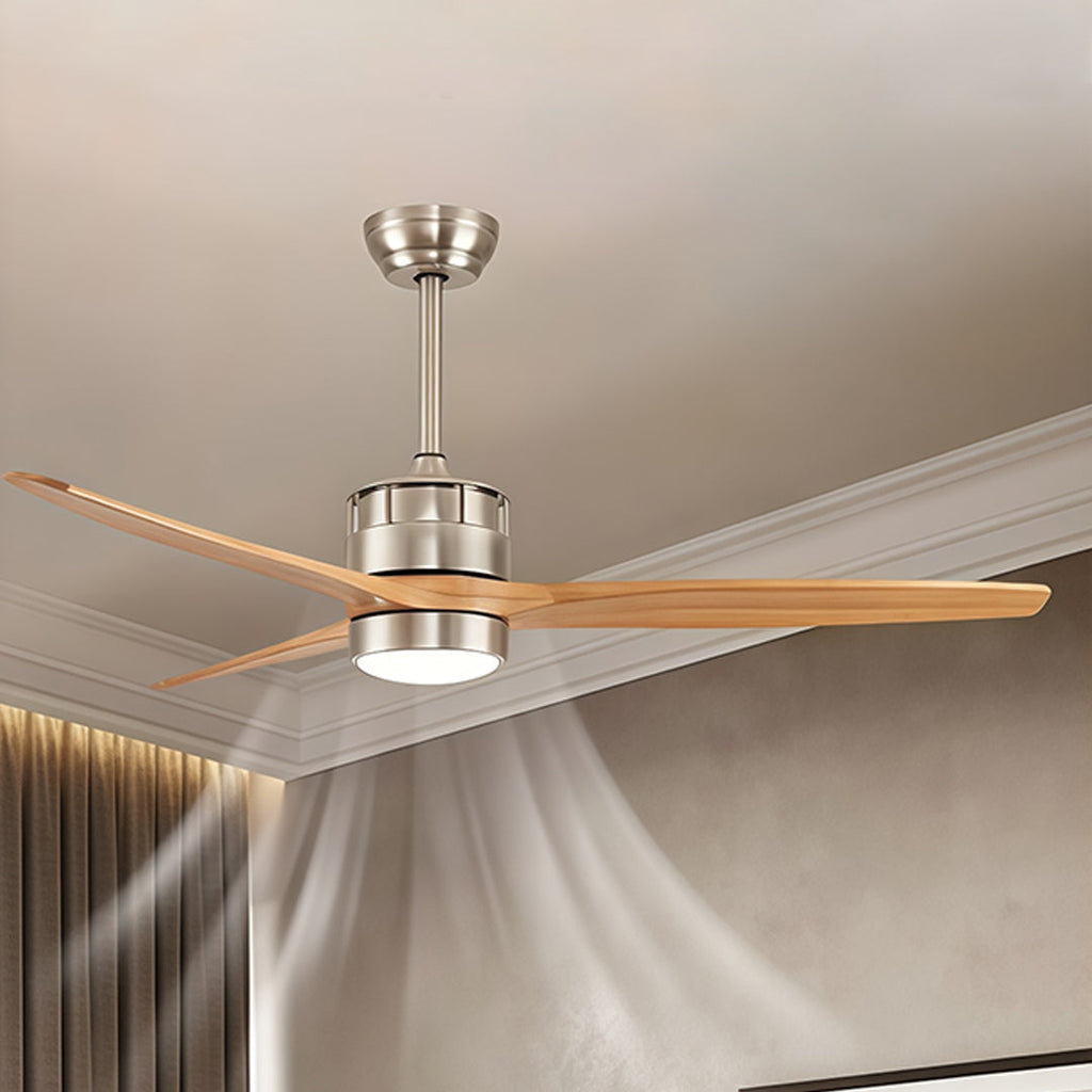 WINCHESTER MODERN AERO CEILING FAN WITH LED LIGHTING AND REMOTE CONTROL