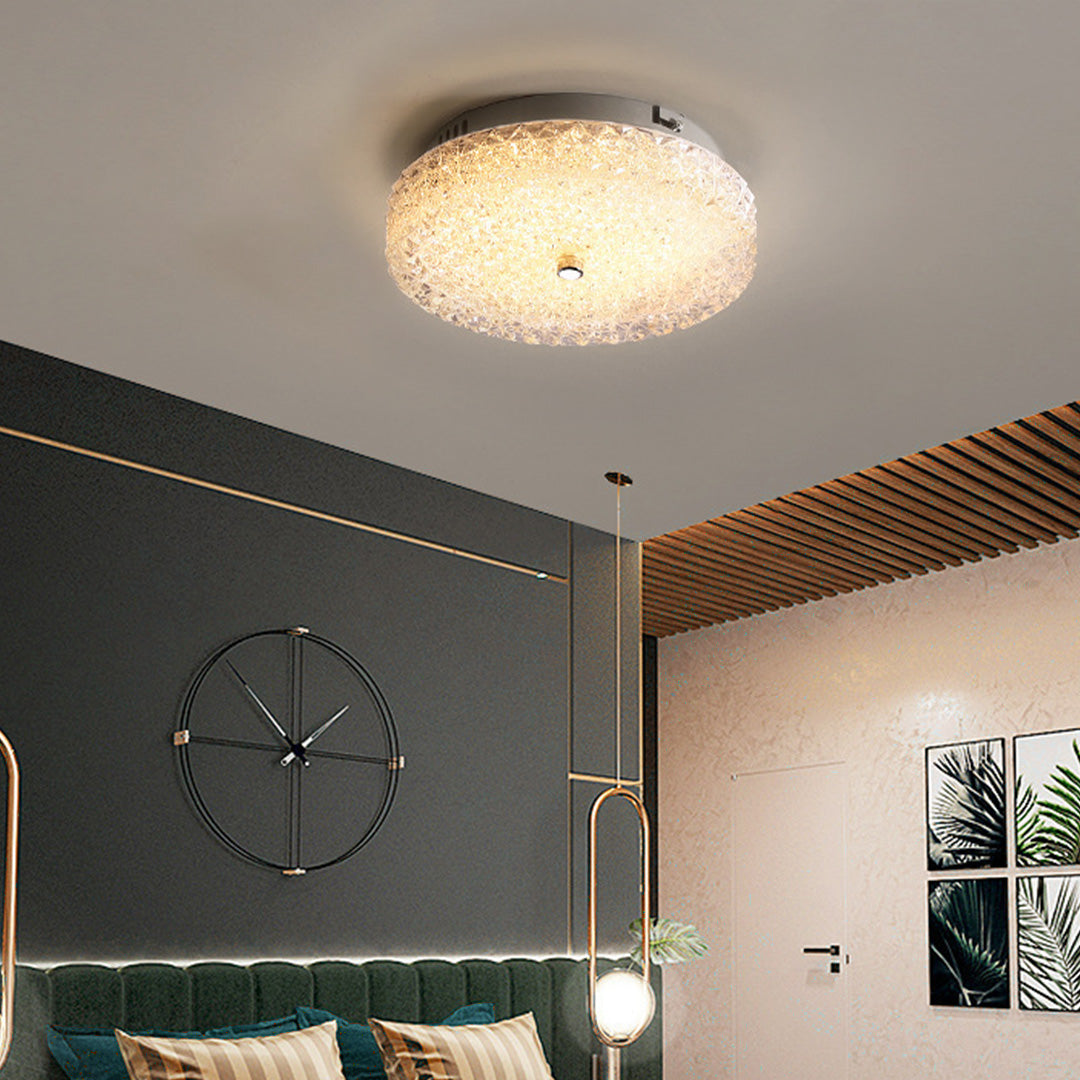 WINTHROP CRYSTAL FLUSH CEILING LANTERN