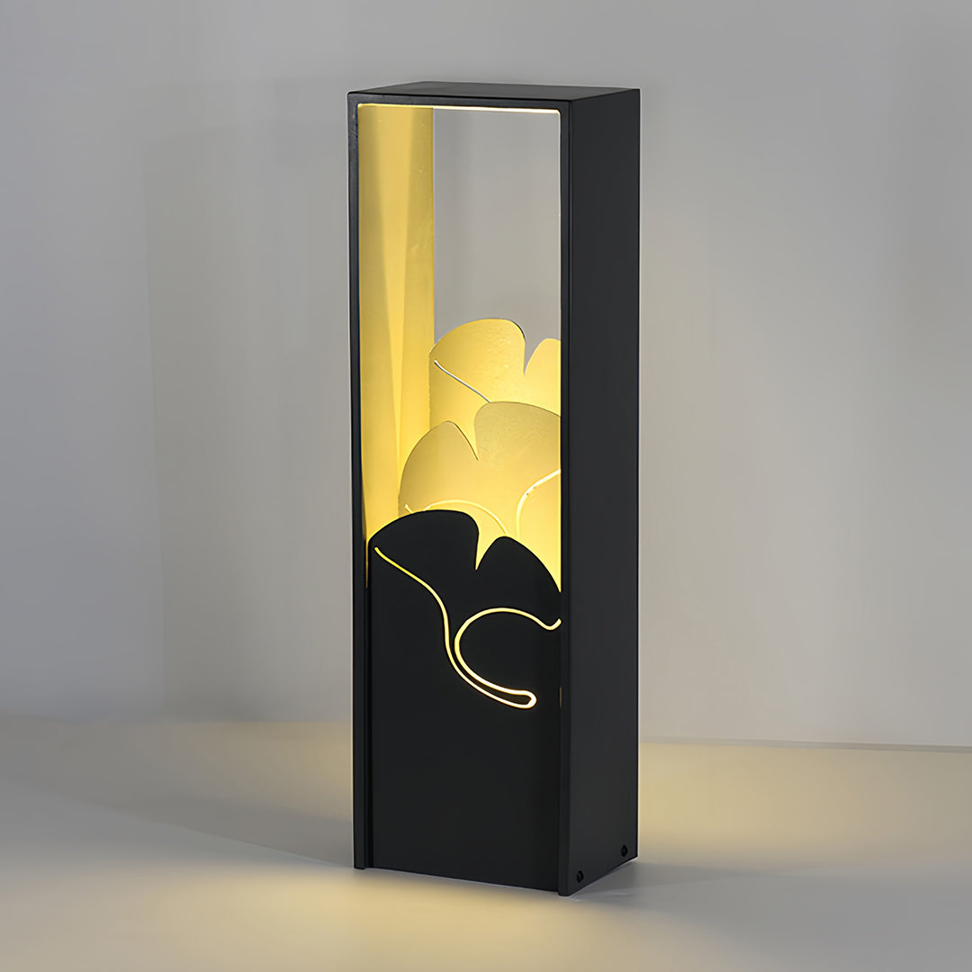 RAVENSWORTH BLACK ARTISANAL OUTDOOR BOLLARD ILLUMINATOR
