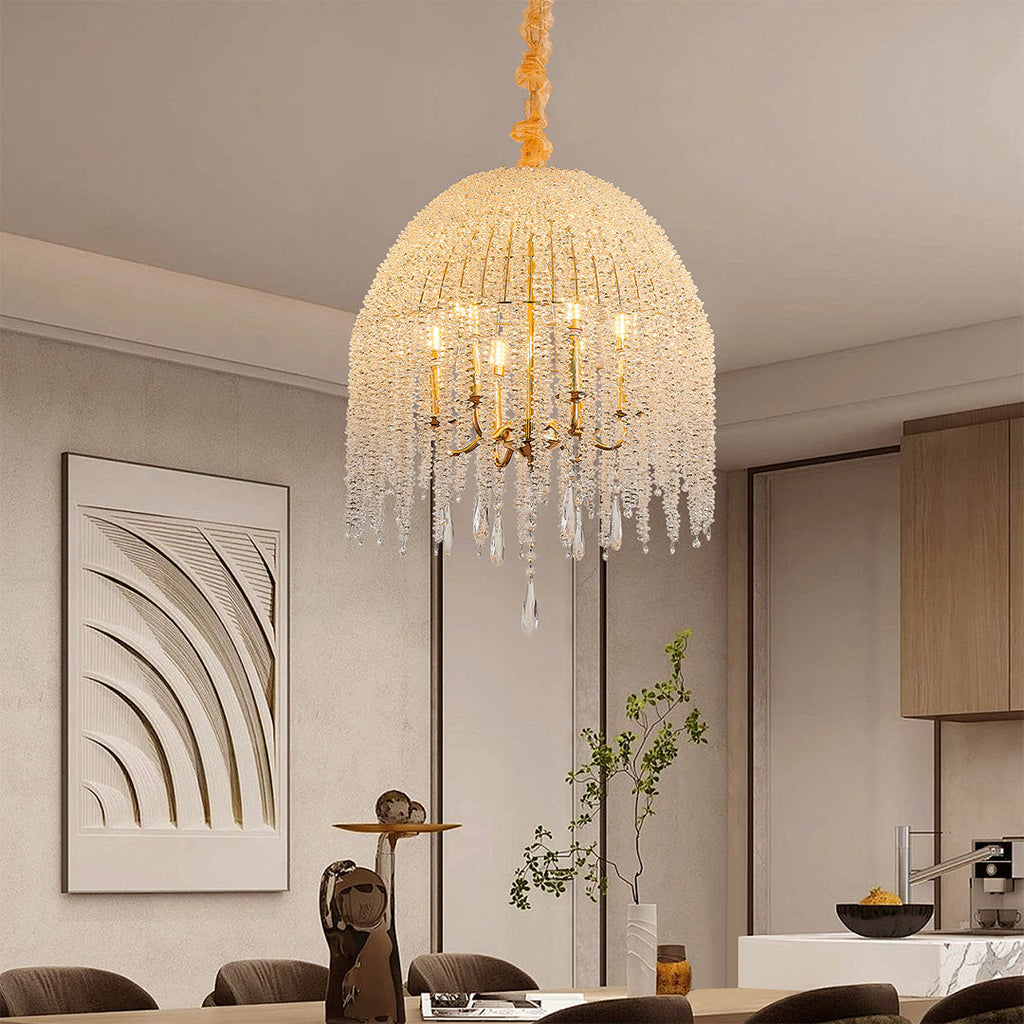 RAVENWOOD CRYSTAL DROPLET CEILING LANTERN