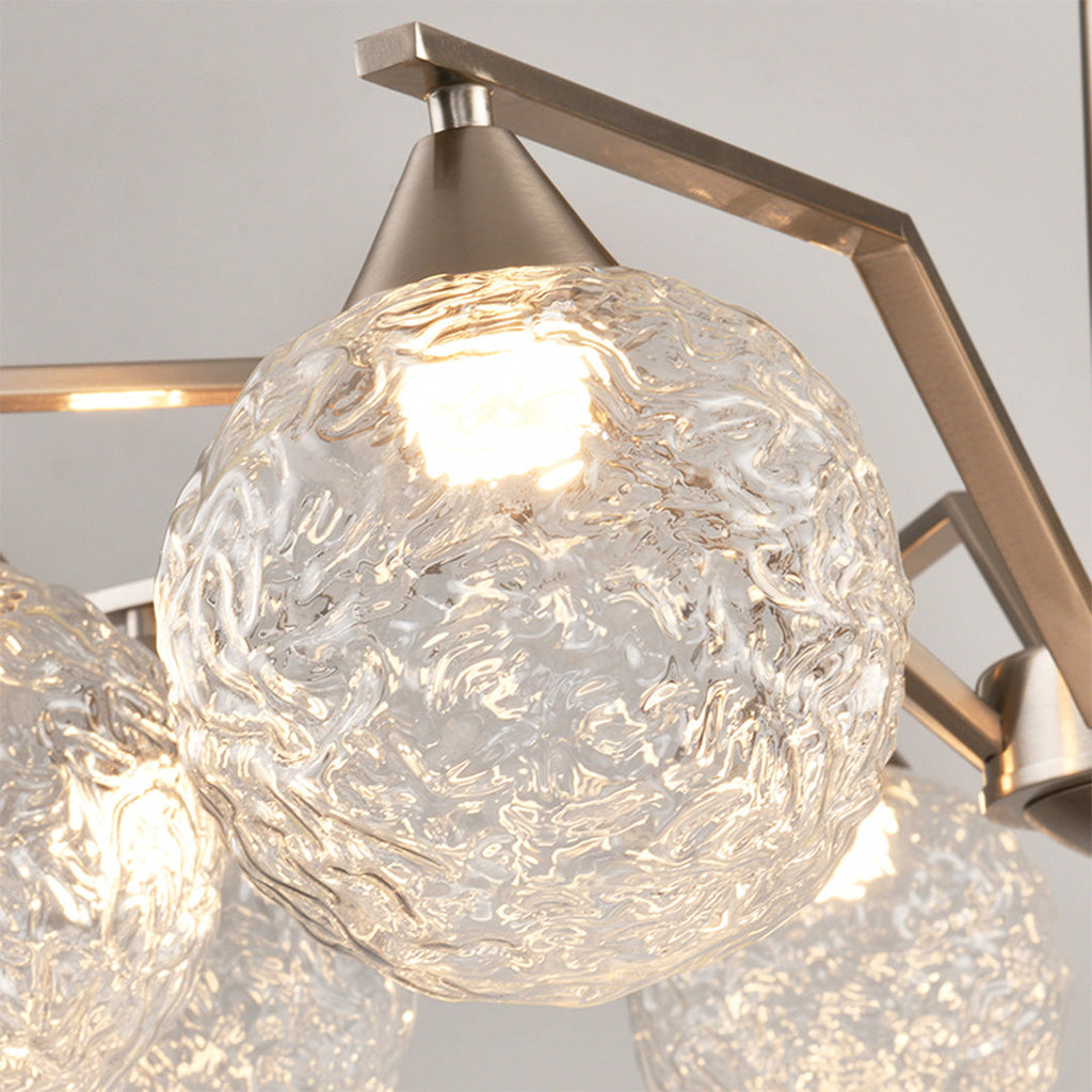 WINTERBOURNE SILVER STARBURST CEILING FIXTURE