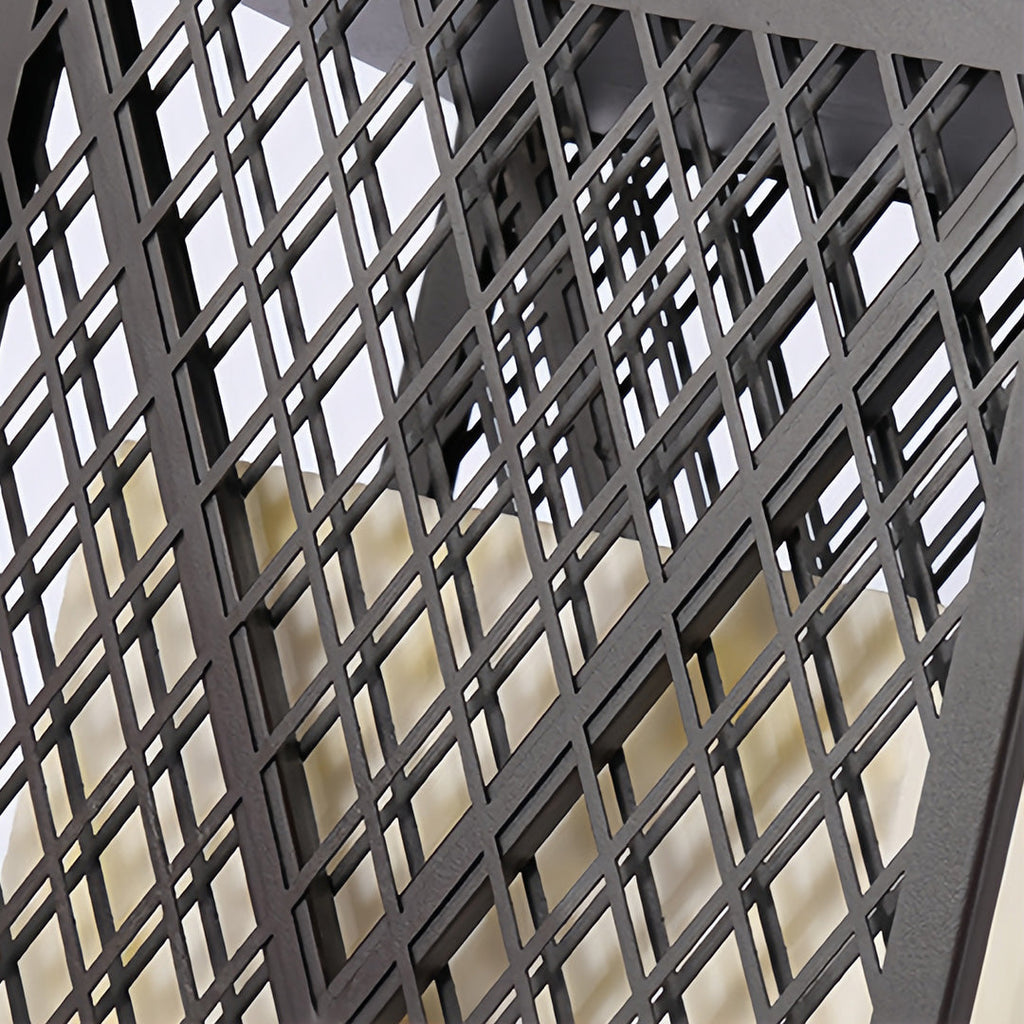 RAVENHURST SQUARE METAL OUTDOOR LANTERN, WEATHER-RESISTANT ILLUMINATION