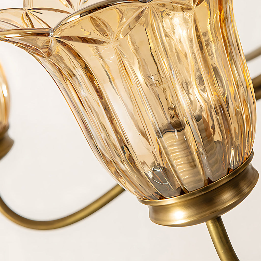 WINDSOR COPPER GLASS ORB CHANDELIER