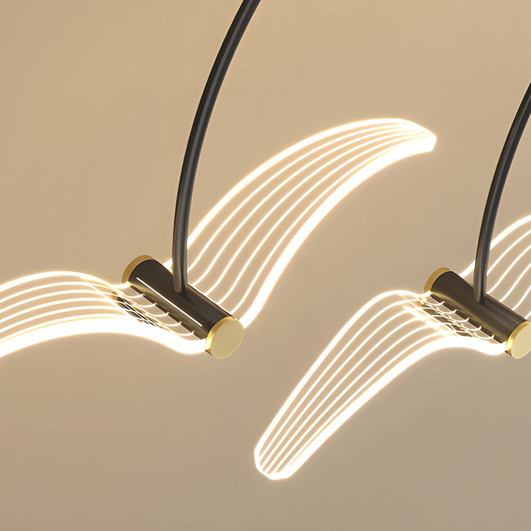 WINDSOR ACRYLIC SEAGULL STRAND CHANDELIER