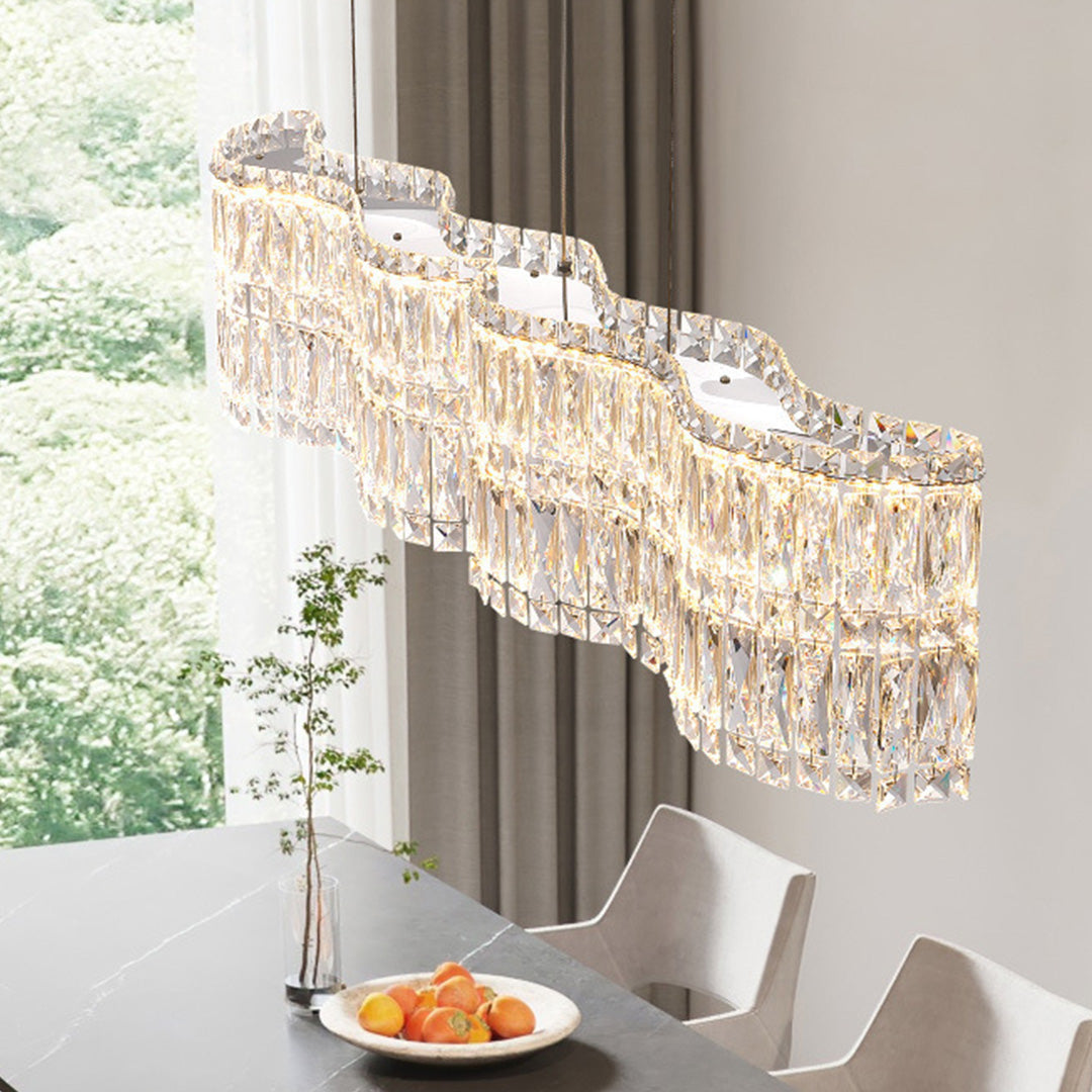 WINTERBOURNE CRYSTAL SPHERE CHANDELIER, MODERN MINIMALIST DESIGN