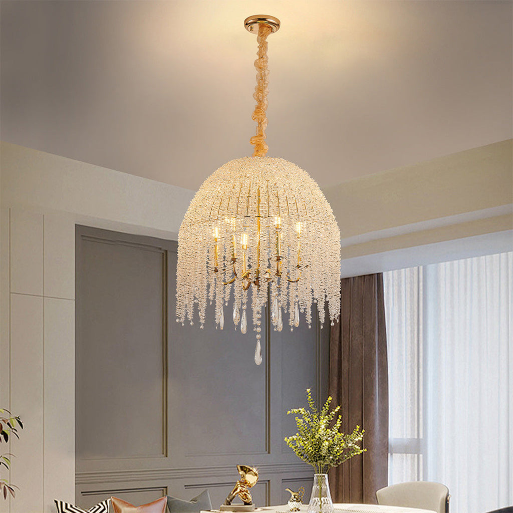 RAVENWOOD CRYSTAL DROPLET CEILING LANTERN