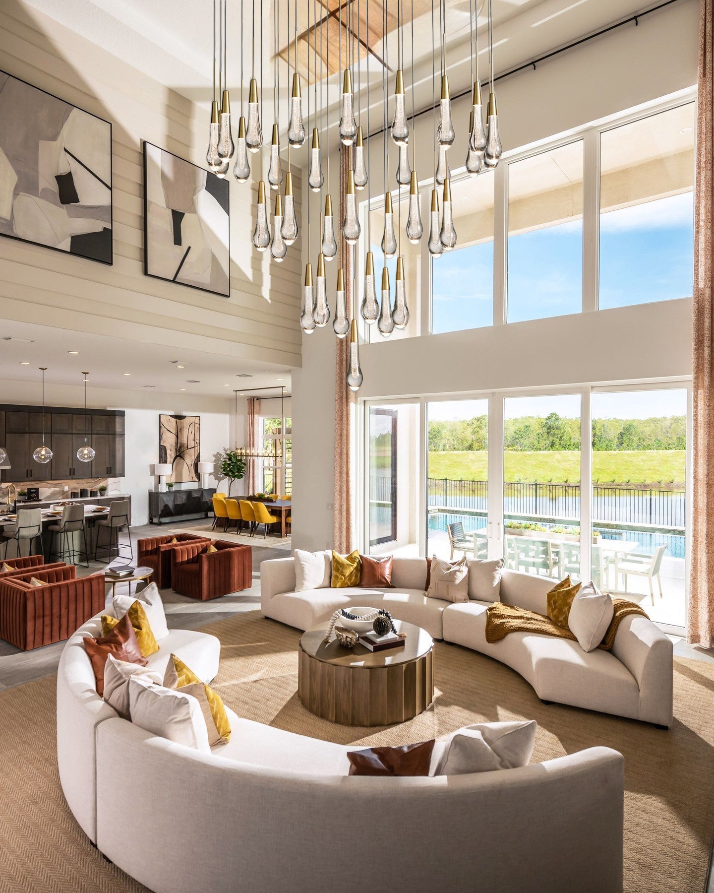 VERONA ORBITAL CRYSTAL LIGHTING FIXTURE