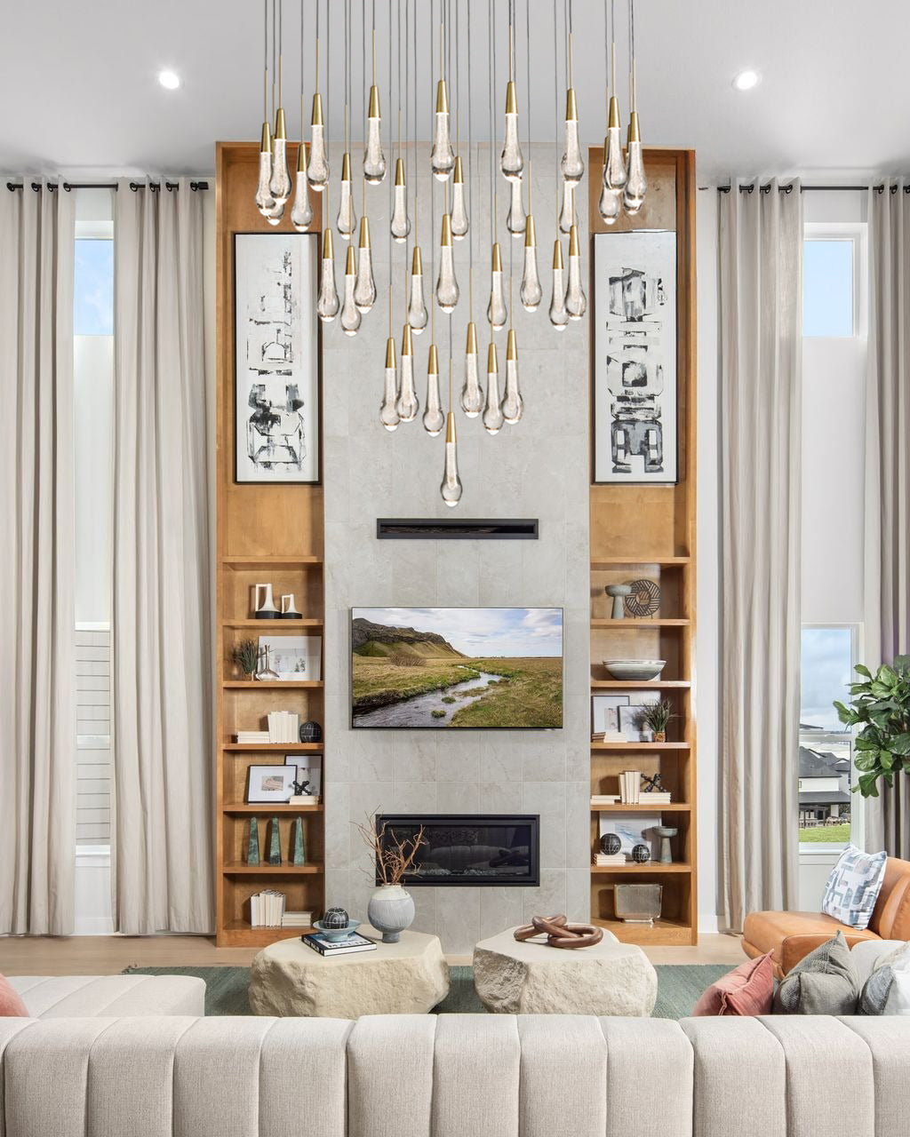 VERONA ORBITAL CRYSTAL LIGHTING FIXTURE