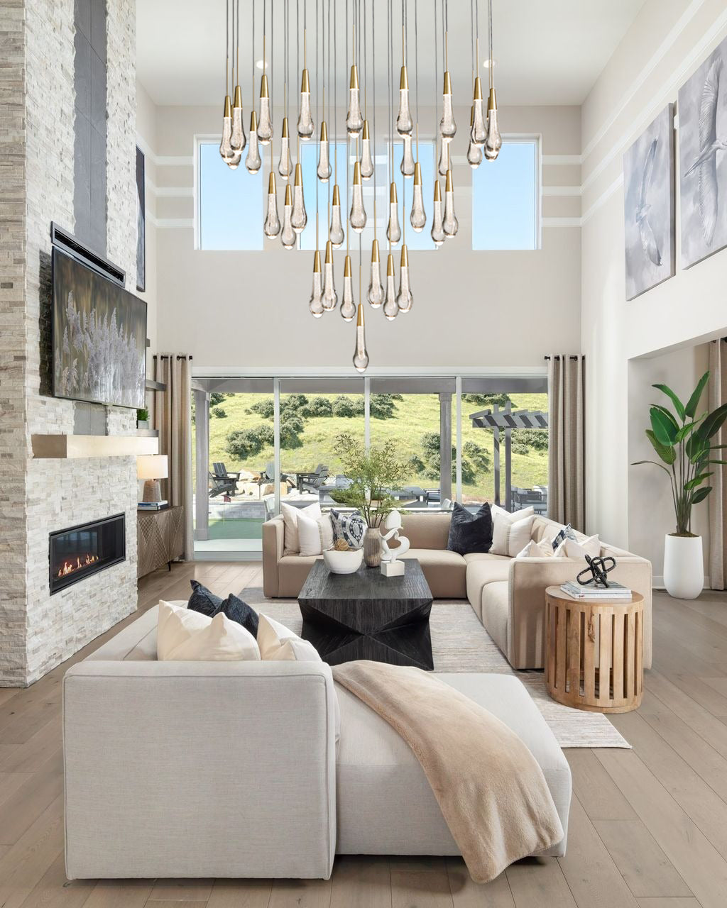 VERONA ORBITAL CRYSTAL LIGHTING FIXTURE