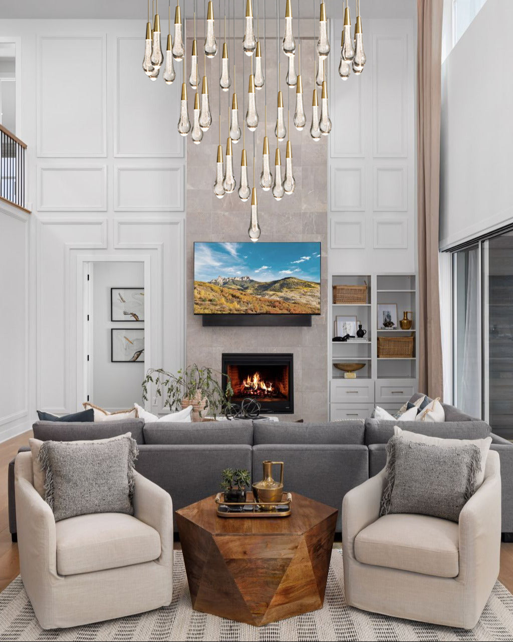 VERONA ORBITAL CRYSTAL LIGHTING FIXTURE