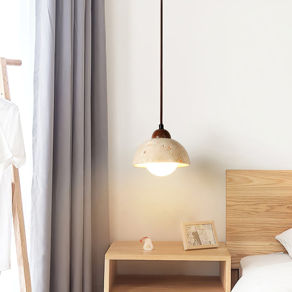 CARLETON TRAVERTINE HANGING ILLUMINATOR