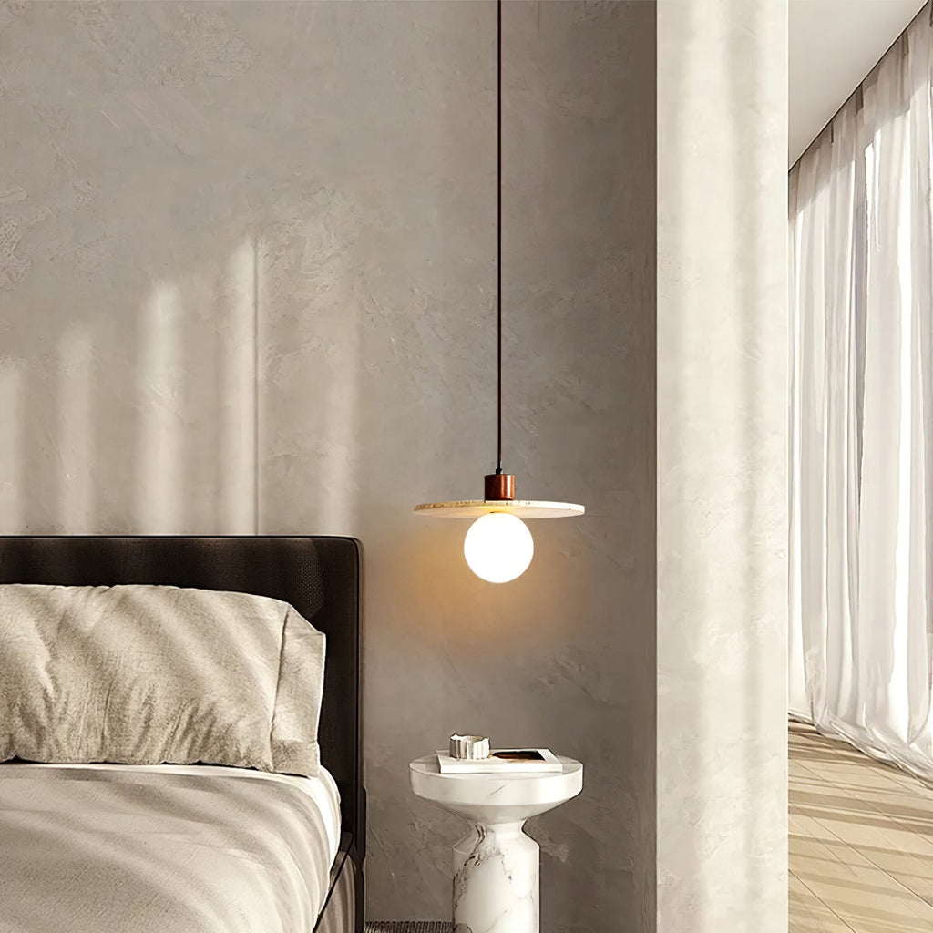 CARLETON TRAVERTINE HANGING ILLUMINATOR
