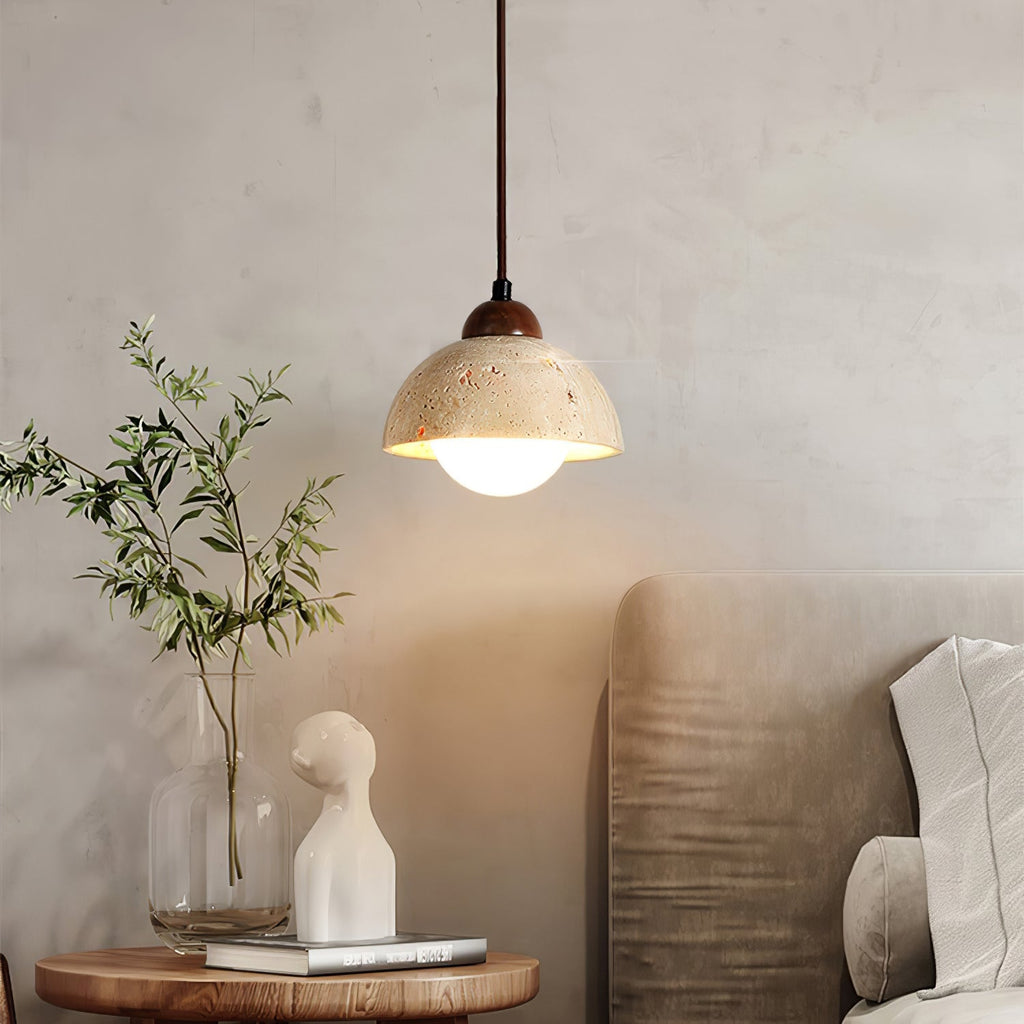 CARLETON TRAVERTINE HANGING ILLUMINATOR