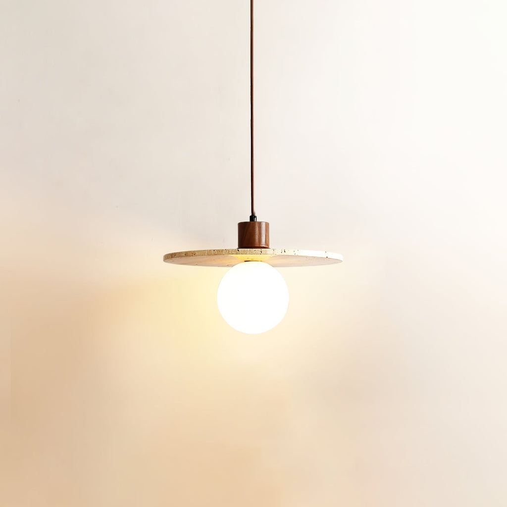 CARLETON TRAVERTINE HANGING ILLUMINATOR