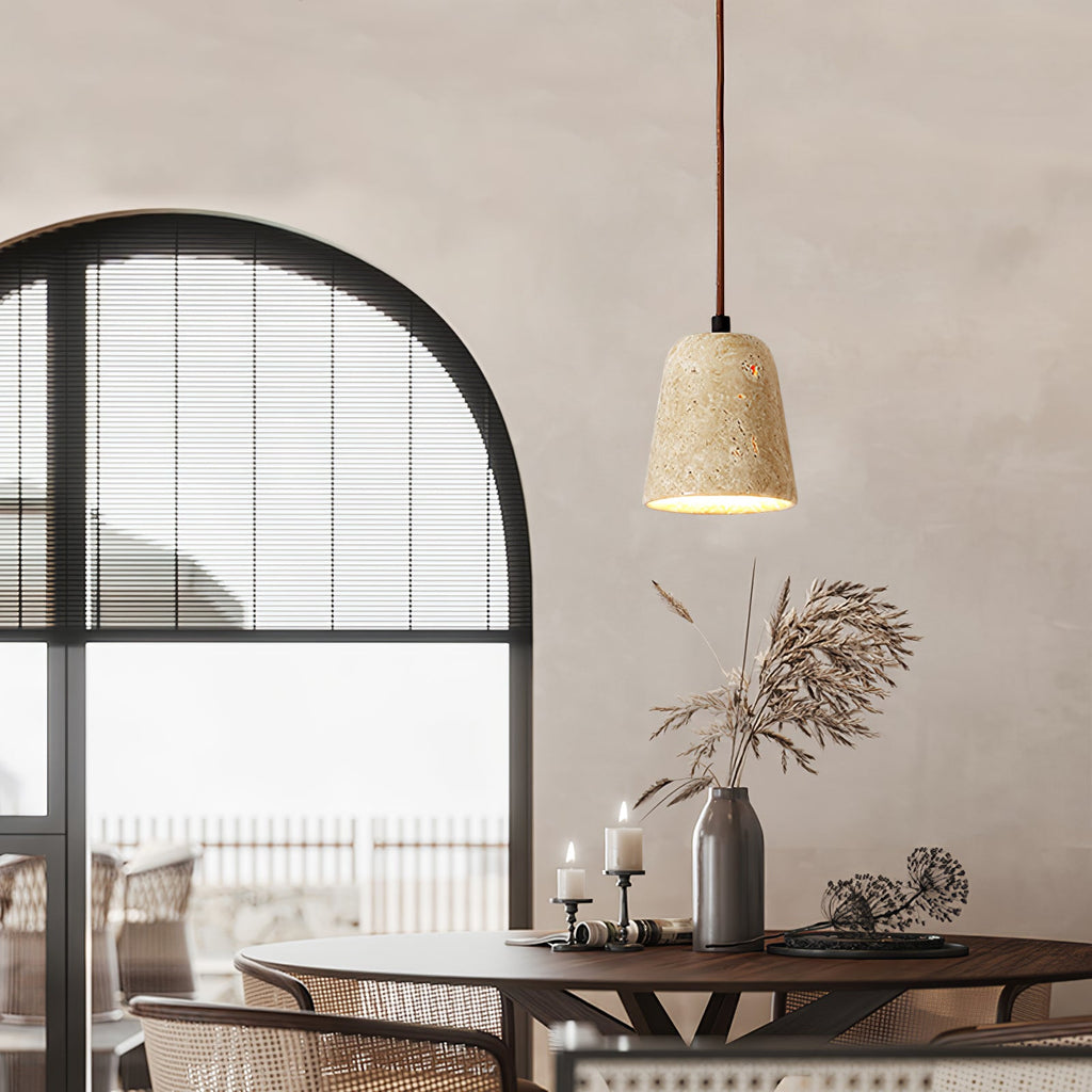 CARLETON TRAVERTINE HANGING ILLUMINATOR