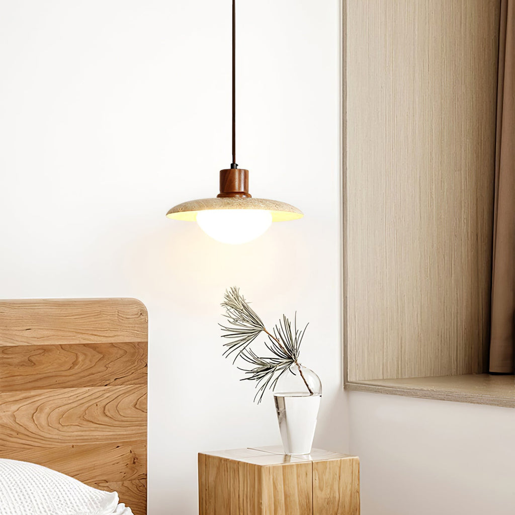 CARLETON TRAVERTINE HANGING ILLUMINATOR