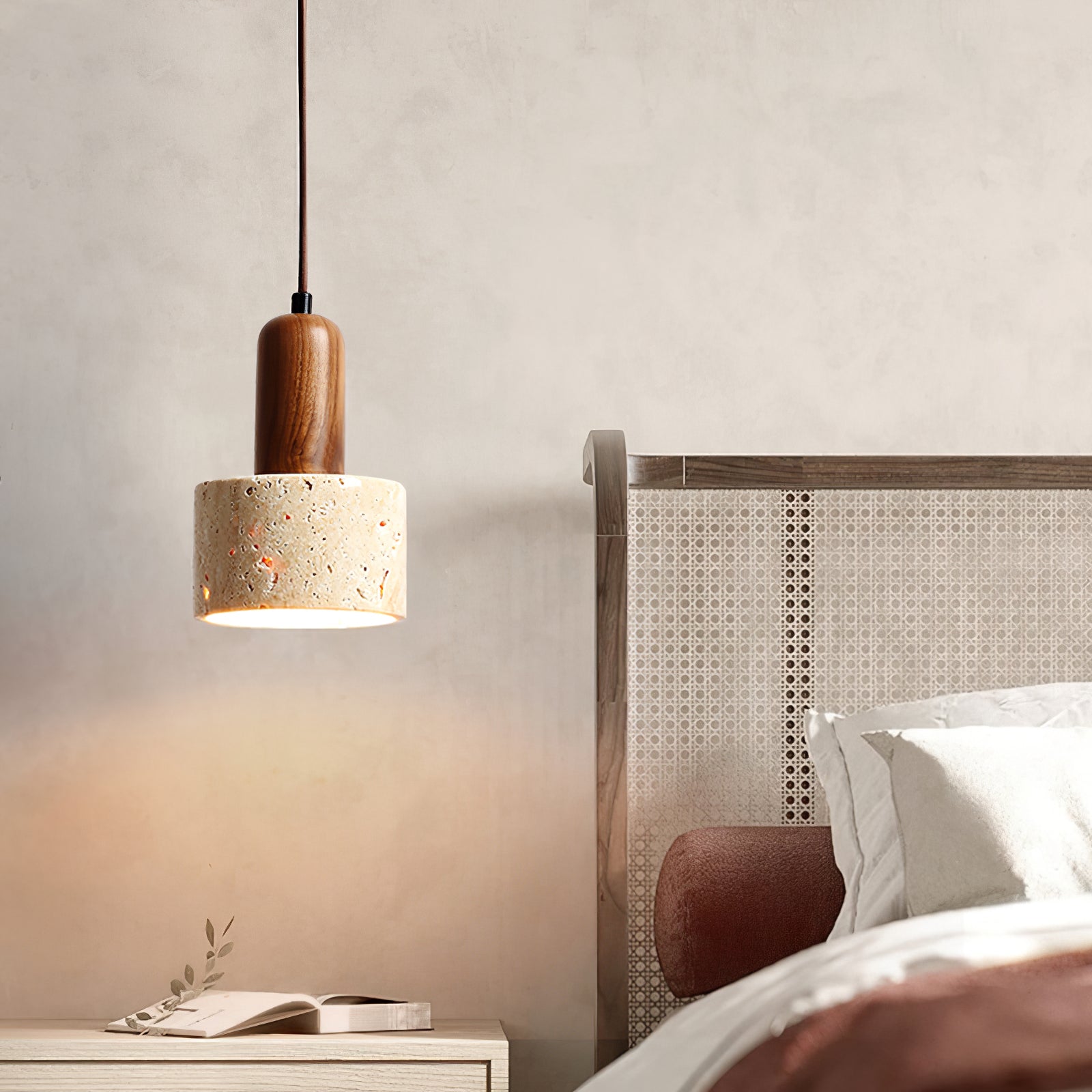 CARLETON TRAVERTINE HANGING ILLUMINATOR