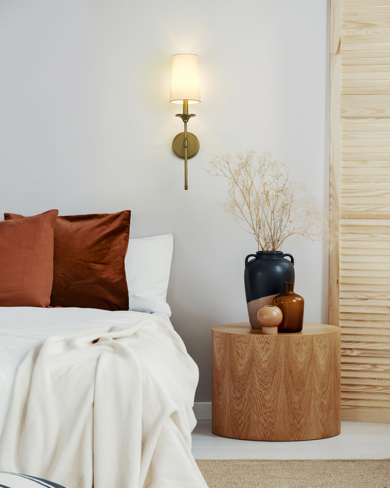 FENWICK IVORY TAPERED WALL SCONCE