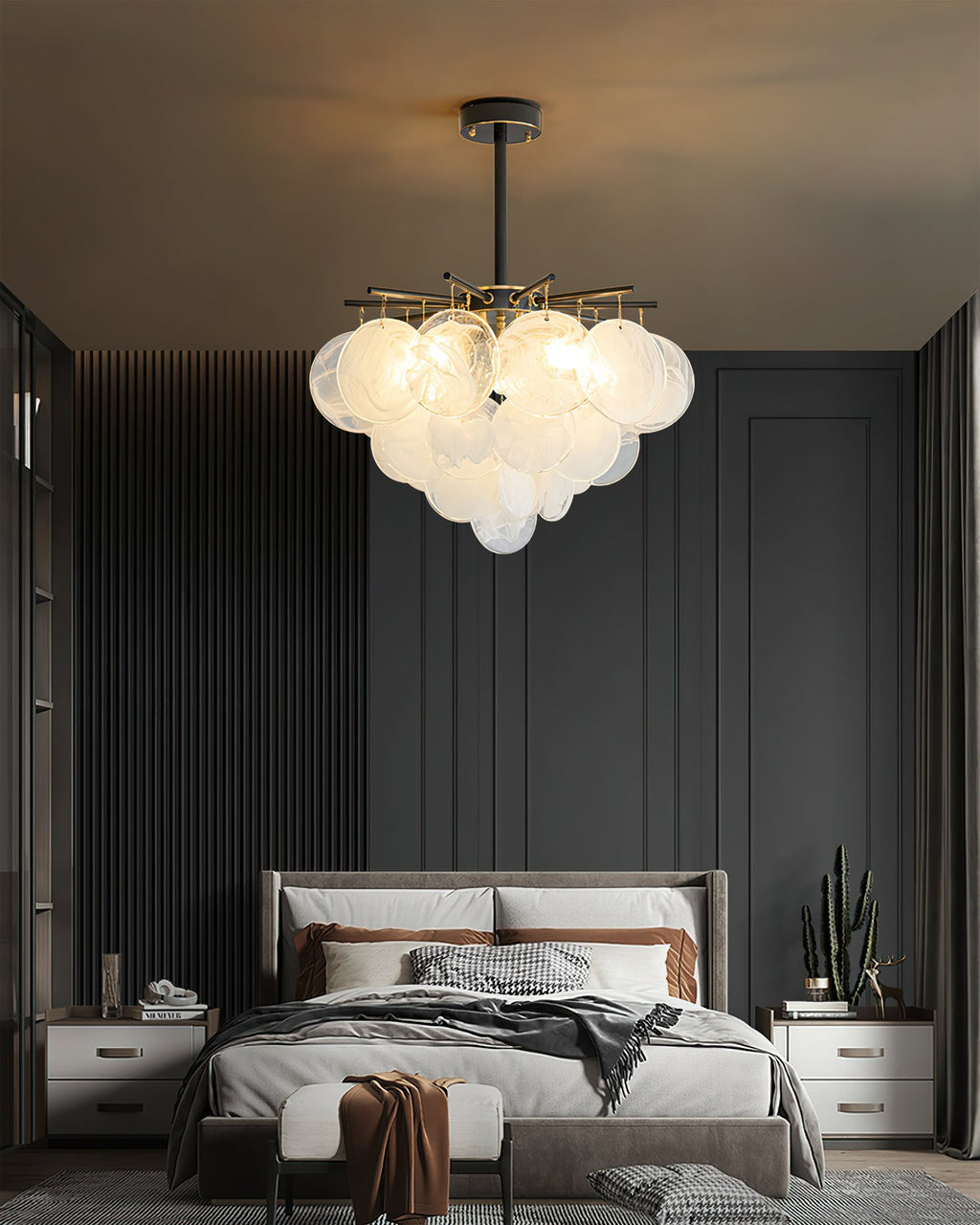 FENWICK CRYSTAL TEARDROP HANGING LIGHT