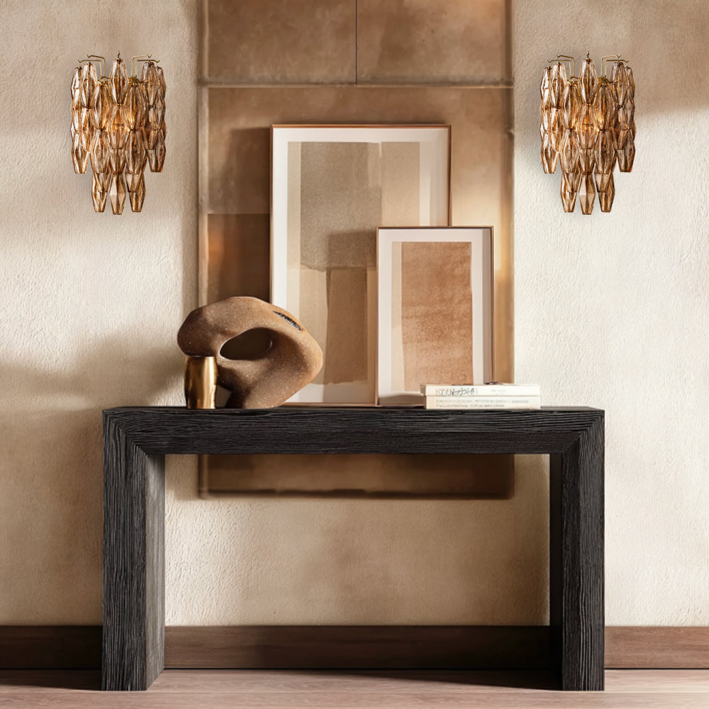 VIGNEUX SLIM SMOKE-COLORED WALL LANTERN