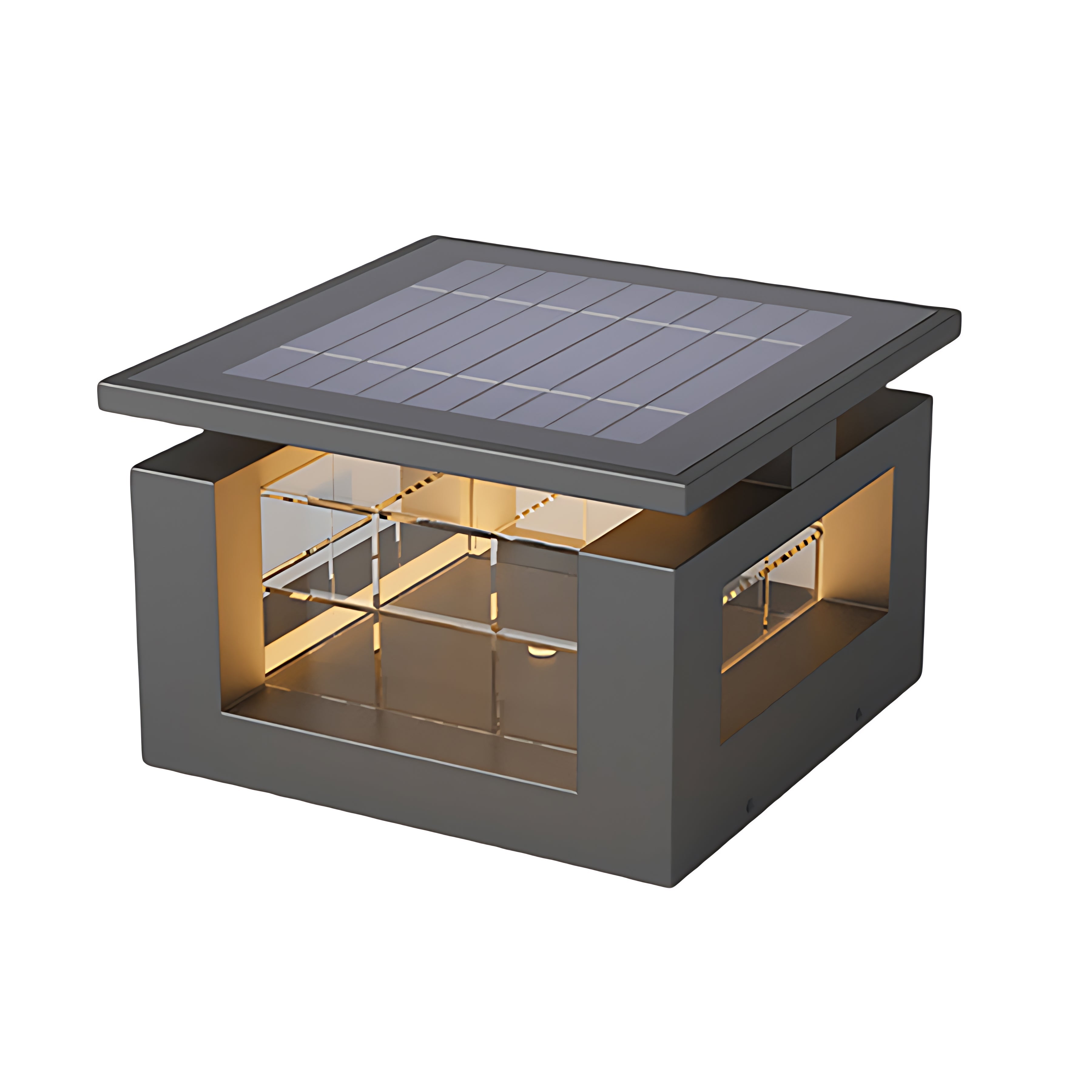 WINDSOR ACRYLIC LUMINAIRE WITH STAINLESS STEEL BASE - WATER-RESISTANT PILLAR LIGHT