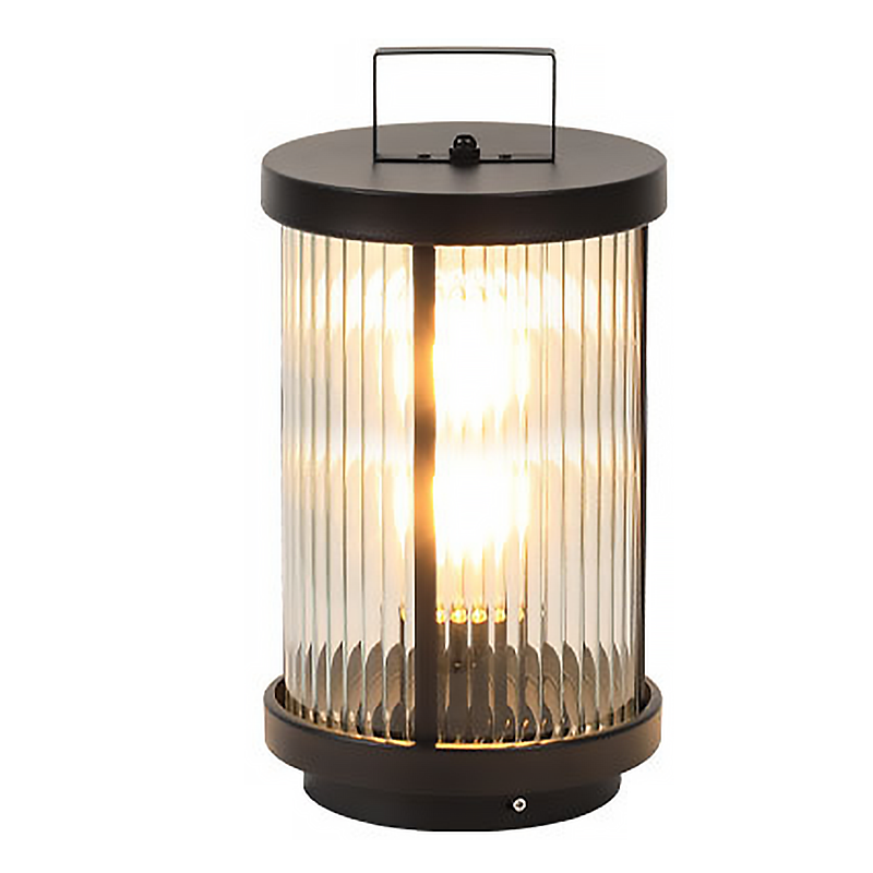1. **WILLOUGHBY STRIPE SOLAR GLOBE LANTERN** - A waterproof, cylindrical lantern featuring a charming striped design, perfect for illuminating outdoor spaces with solar-powered efficiency.

2. **HASTINGS RIBBED SOLAR CANDLE LANTERN** - This portable outdo