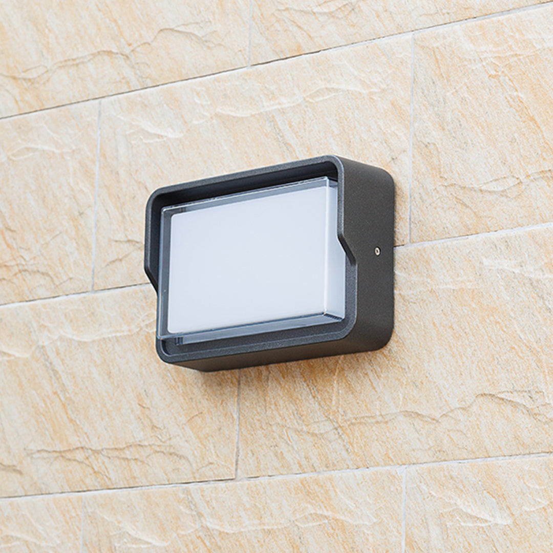 FENWICK SQUARE LED OUTDOOR LANTERN, WEATHER-RESISTANT AMBIENCE LIGHT