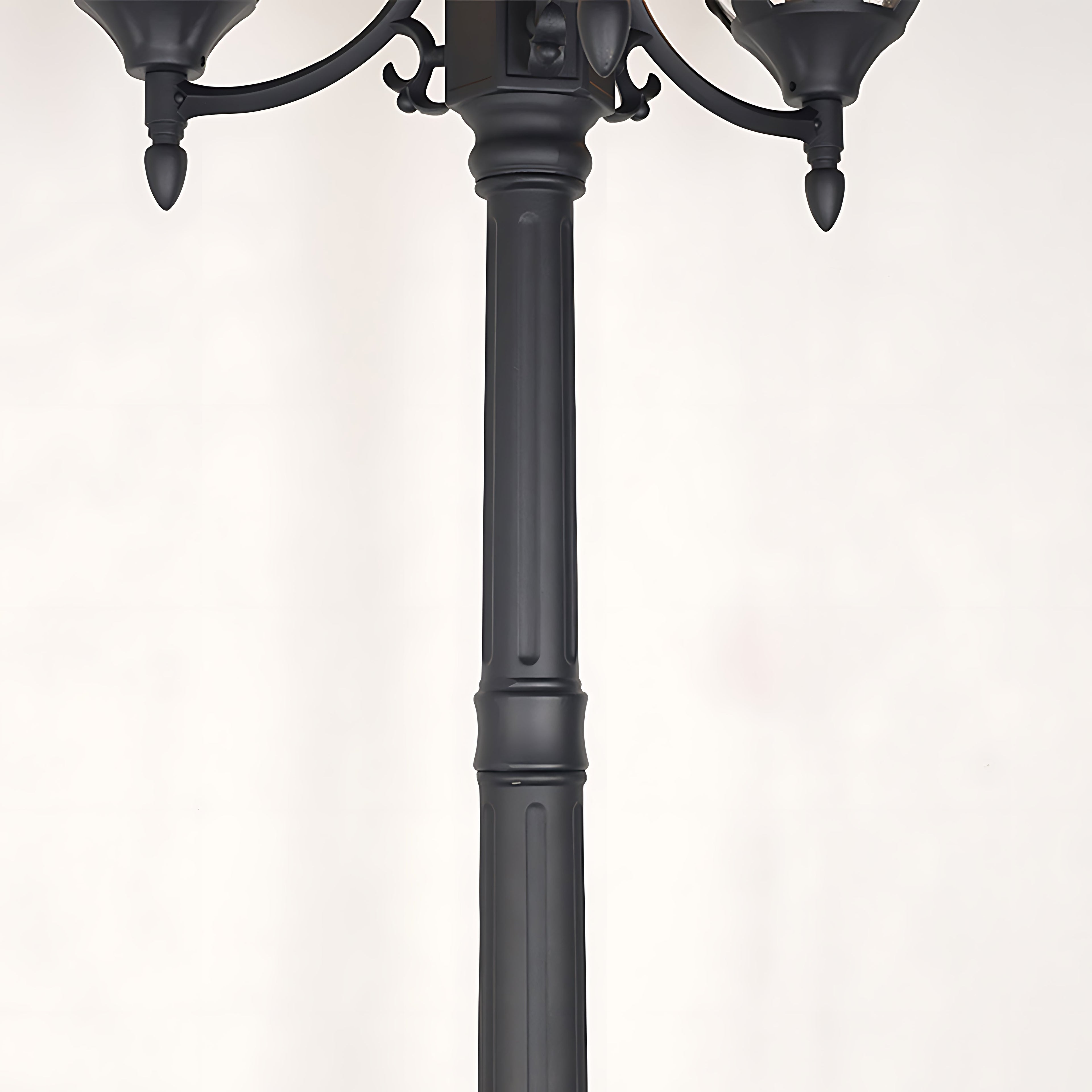 CHATHAM TRIPLE-ARMED OUTDOOR LANTERN, WEATHER-RESISTANT ALUMINUM, EUROPEAN INFLUENCE