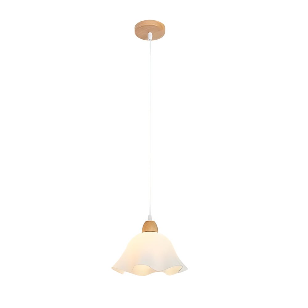 WINDSOR ACRYLIC BLOOM WOODEN NORDIC PENDANT LIGHT