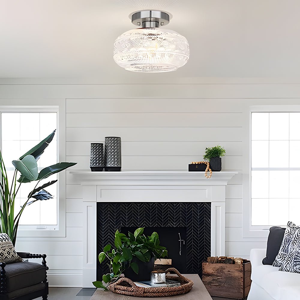 WINTHROP ACRYLIC AND METAL CEILING LANTERN